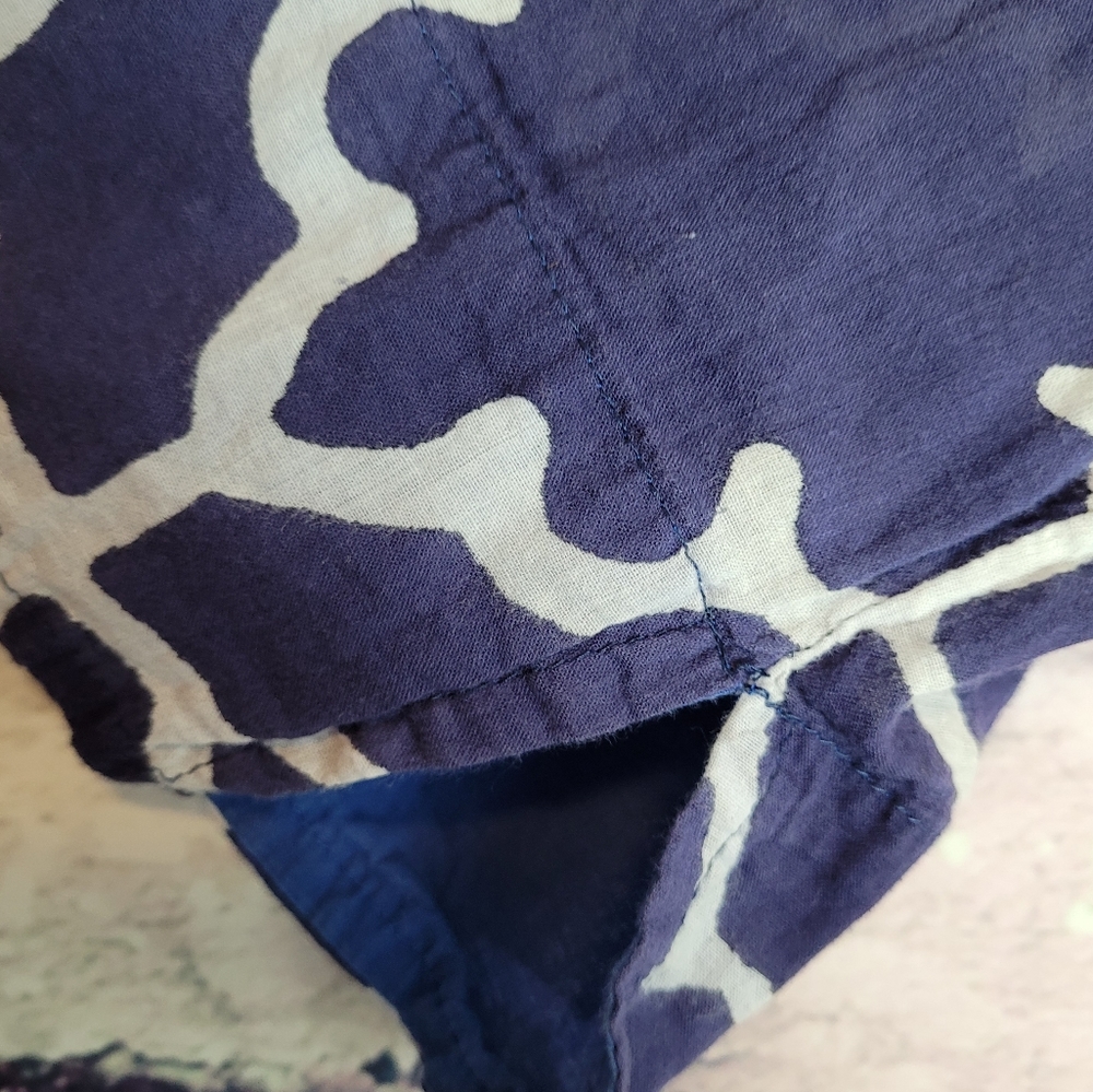 Roberta Roller Rabbit Navy White Abstract Printed… - image 5